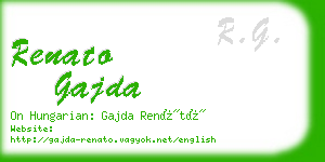 renato gajda business card